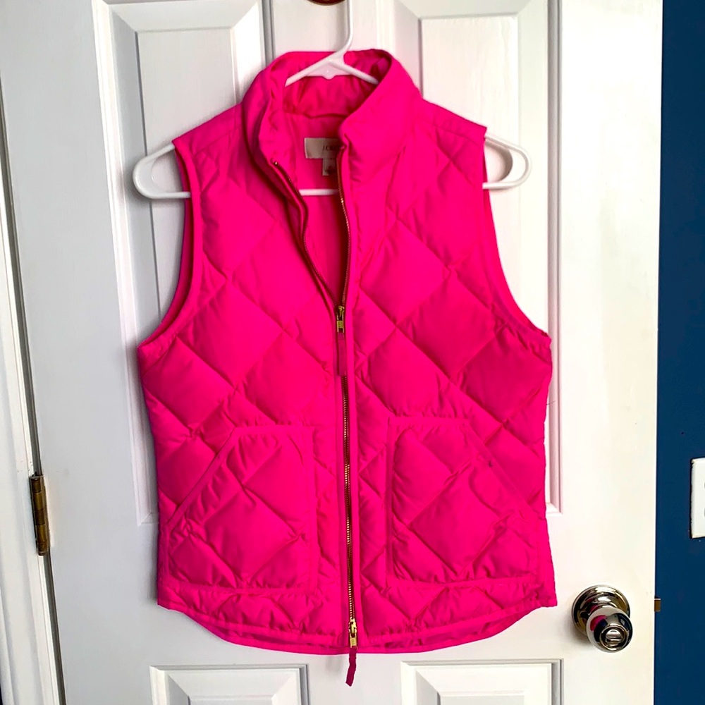 J Crew Vest hot pink